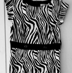 Nicole Miller Studio One Dress Black Tan Large